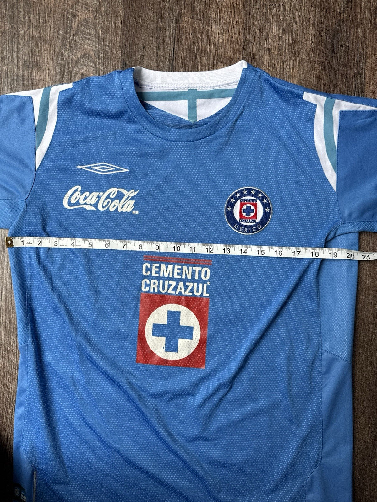 Cruz Azul 2004 2005 Home Soccer Jersey Chelito Cesar Delgado Size M 