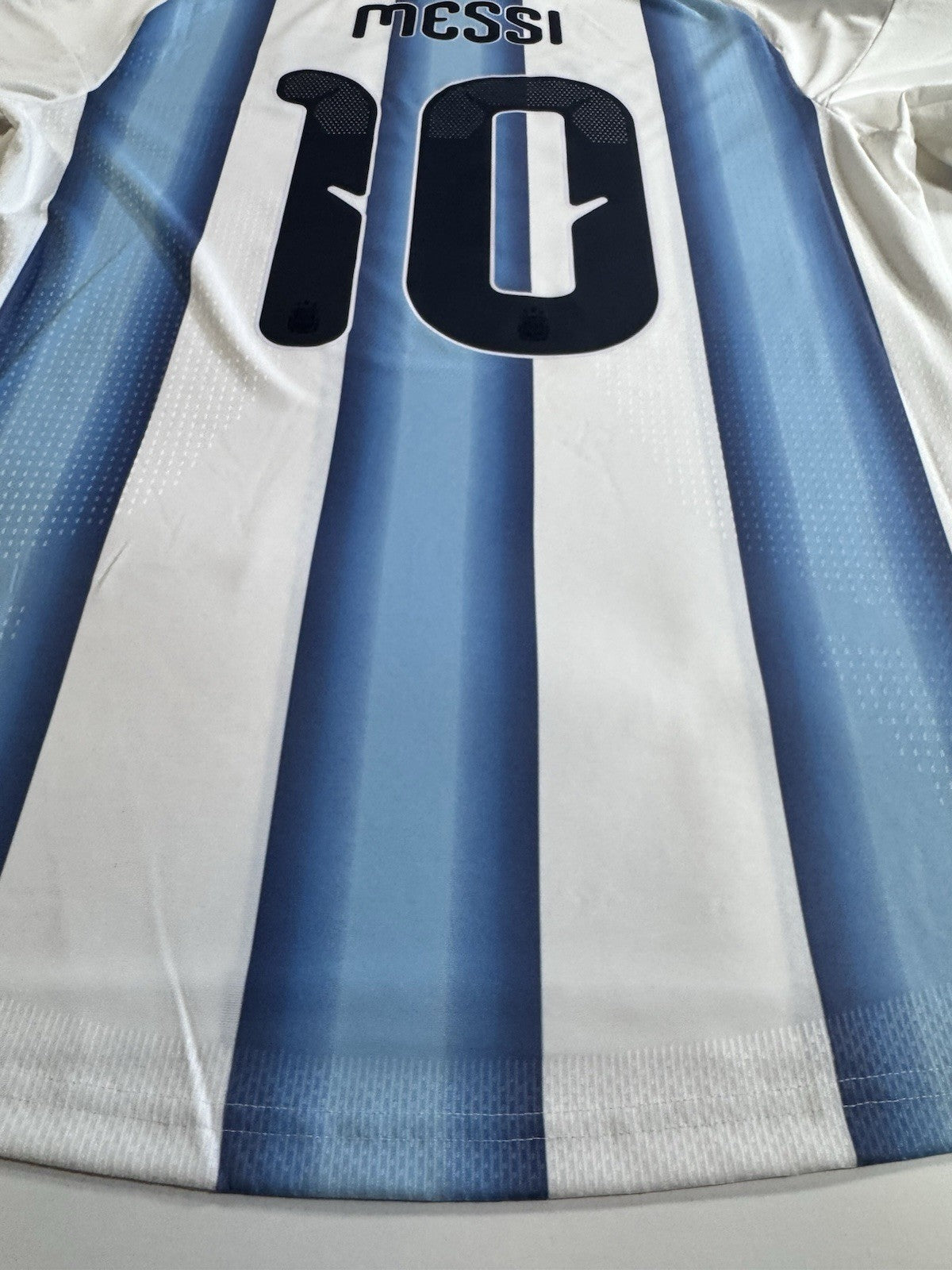 Argentina Lionel Messi Player Version Match Detail vs Egypt Jersey Size L NWT
