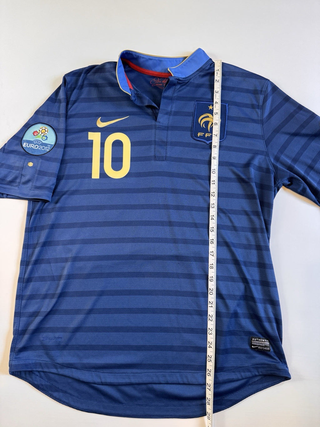 France Euro 2012 Karim Benzema Home Football Shirt Jersey Size L