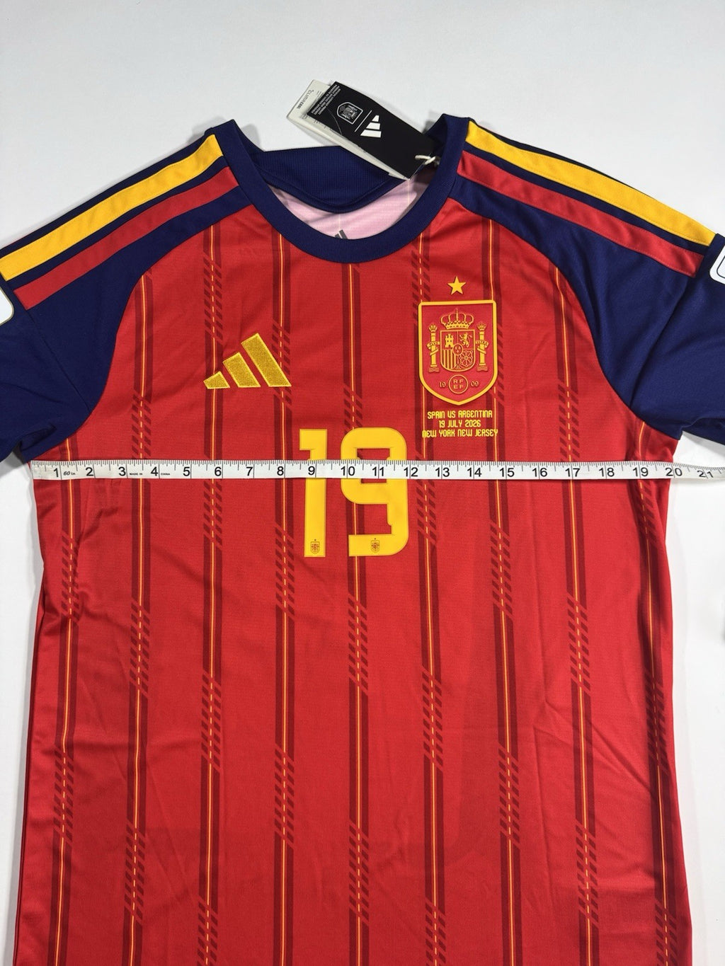 Spain 2026 World Cup Final Lamine Yamal Home Football Jersey Size M NWT Fan Vers