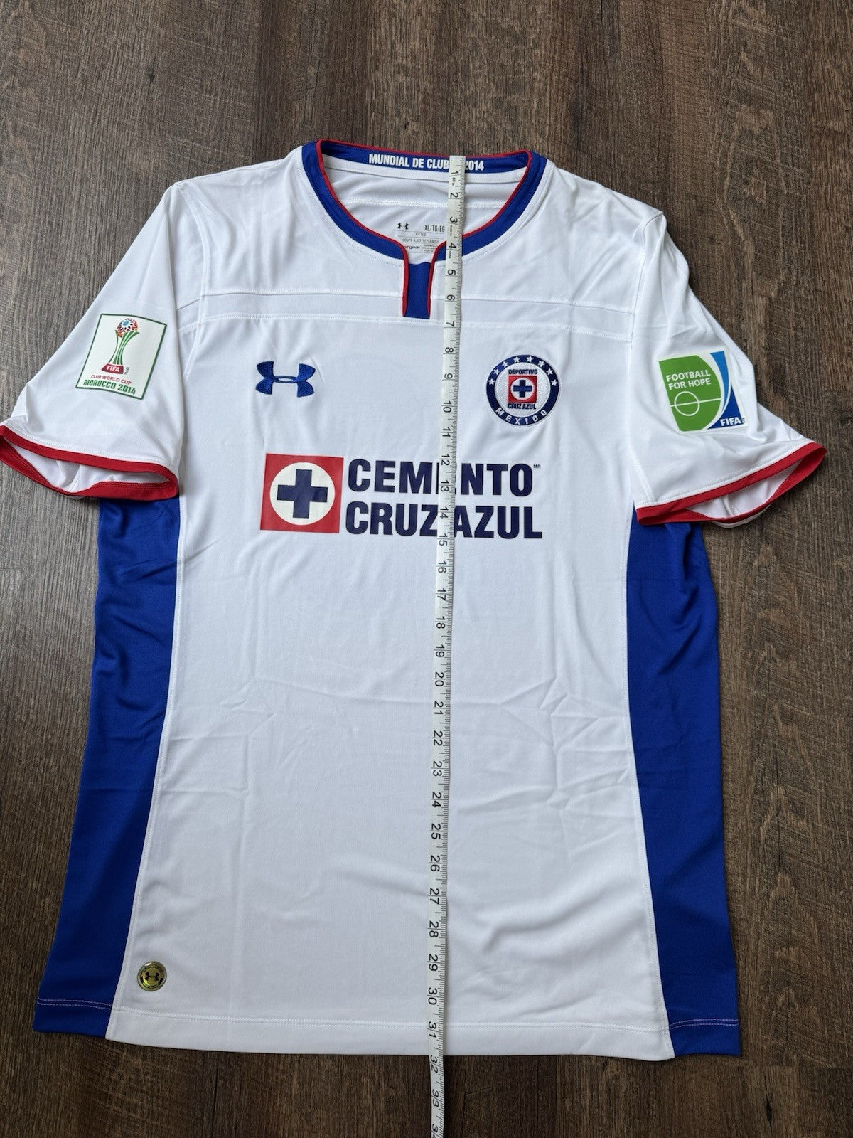Christian Chaco Gimenez Cruz Azul 2014 Club World Cup Away Jersey Size XL