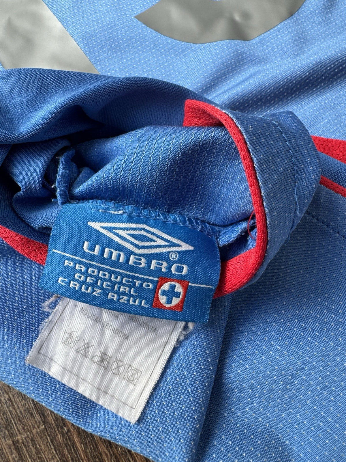 Cruz Azul 2004 2005 Home Soccer Jersey Chelito Cesar Delgado Size XL