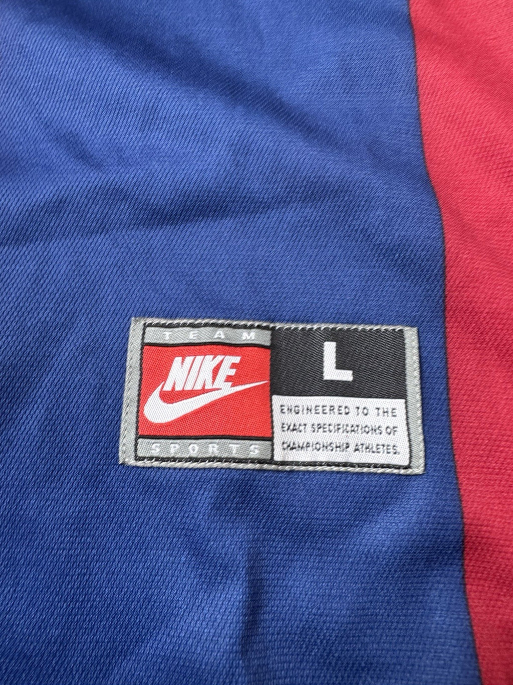 Vintage FC Barcelona Jersey Nike 2000 - 2001 Home Shirt L Barça Classic Kit