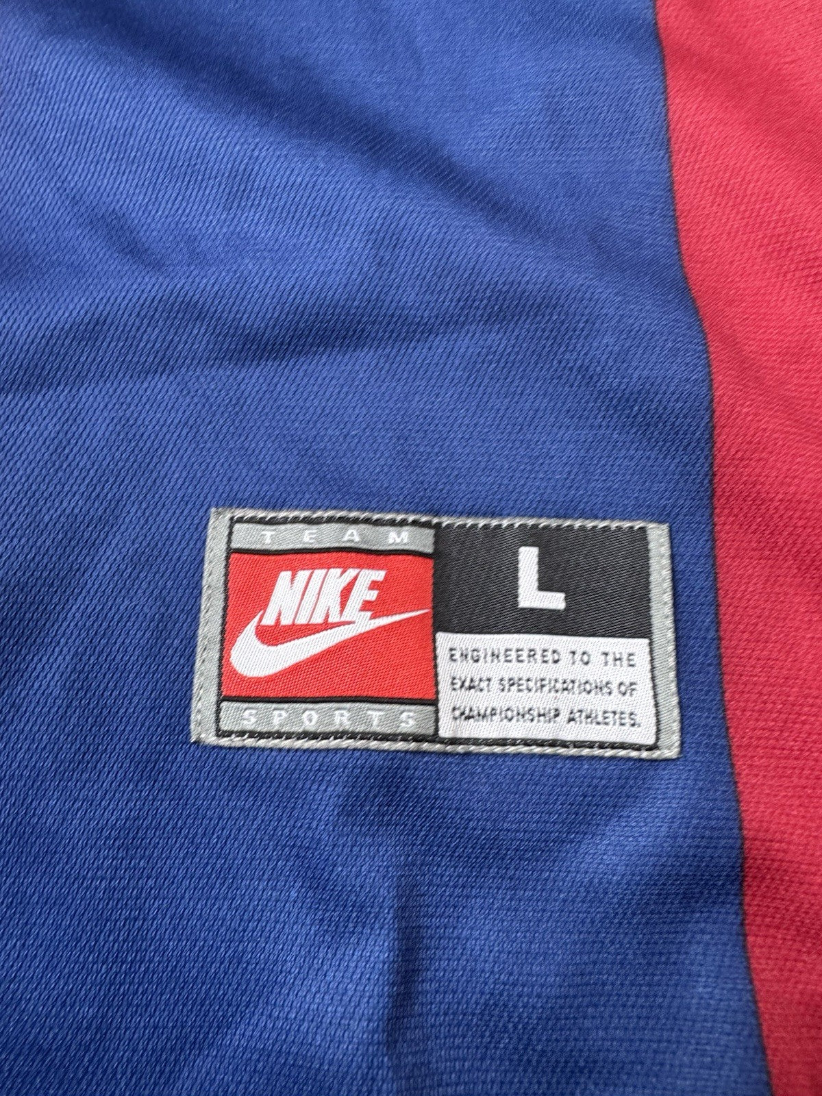 Vintage FC Barcelona Jersey Nike 2000 - 2001 Home Shirt L Barça Classic Kit