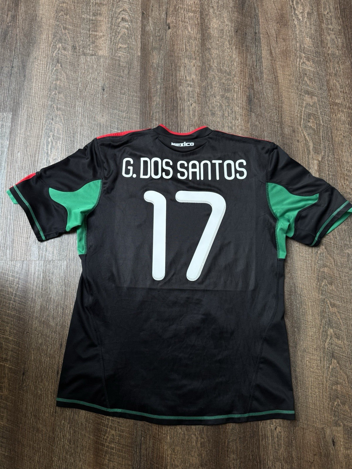 Giovani dos Santos Mexico 2010 Away Jersey L | Adidas World Cup South Africa Vtg