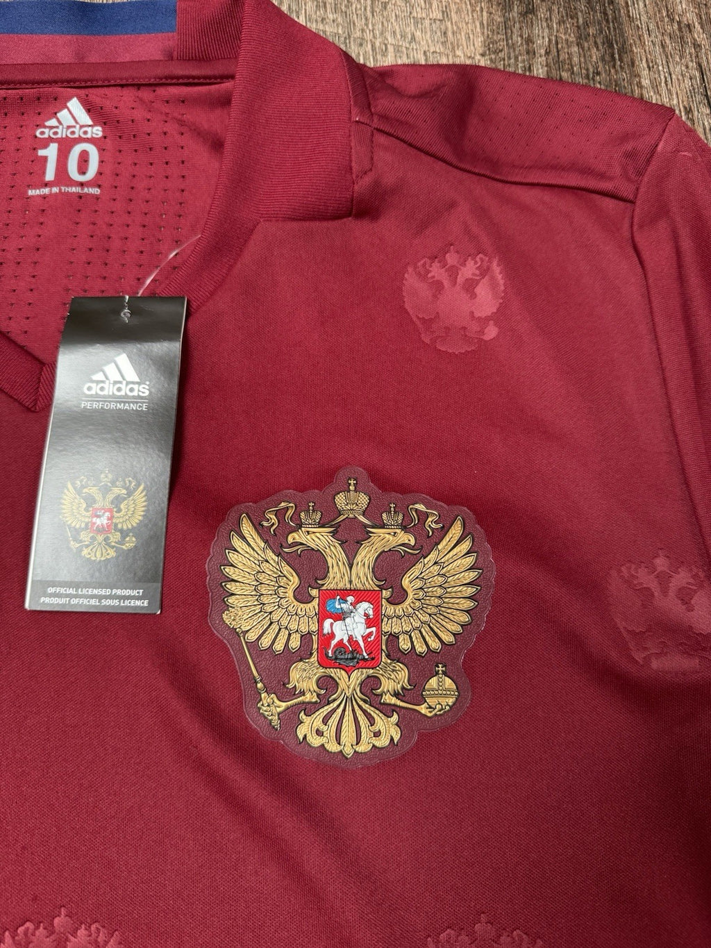 Russia National Team 2016 Player Issue Adizero Jersey Sz 10 NWT 