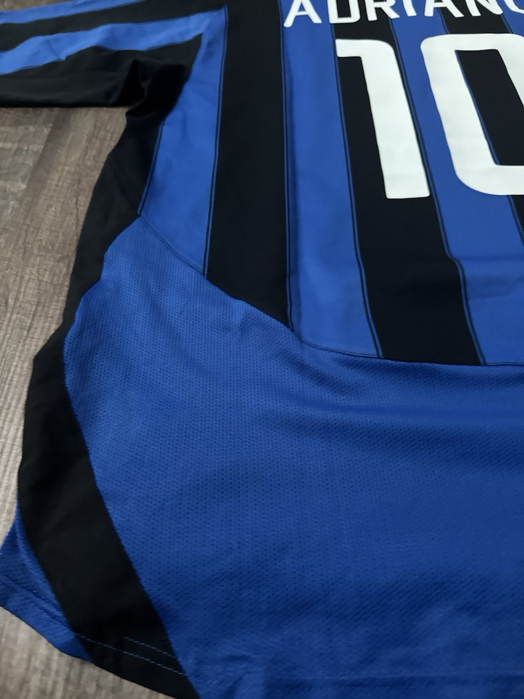 Inter Milan Adriano 2003/04 Home Jersey Size XL UCL Champions League 