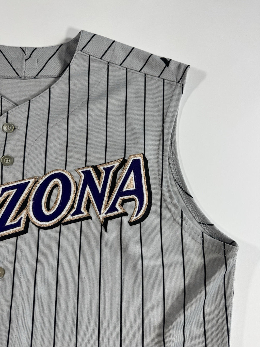 Majestic Authentic Arizona Diamondbacks MLB Authentic Jersey Size 48 Gray Navy 