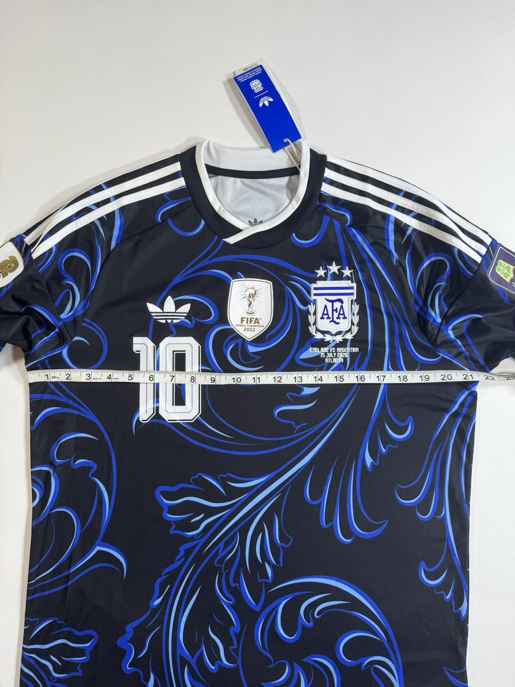 Argentina 2026 World Cup Lionel Messi Away Match Detail V England WC Patches NWT
