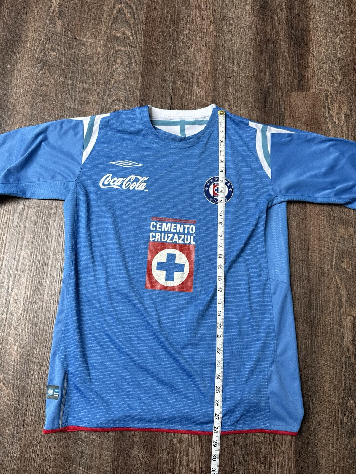 Cruz Azul 2004 2005 Home Soccer Jersey Chelito Cesar Delgado Size M 