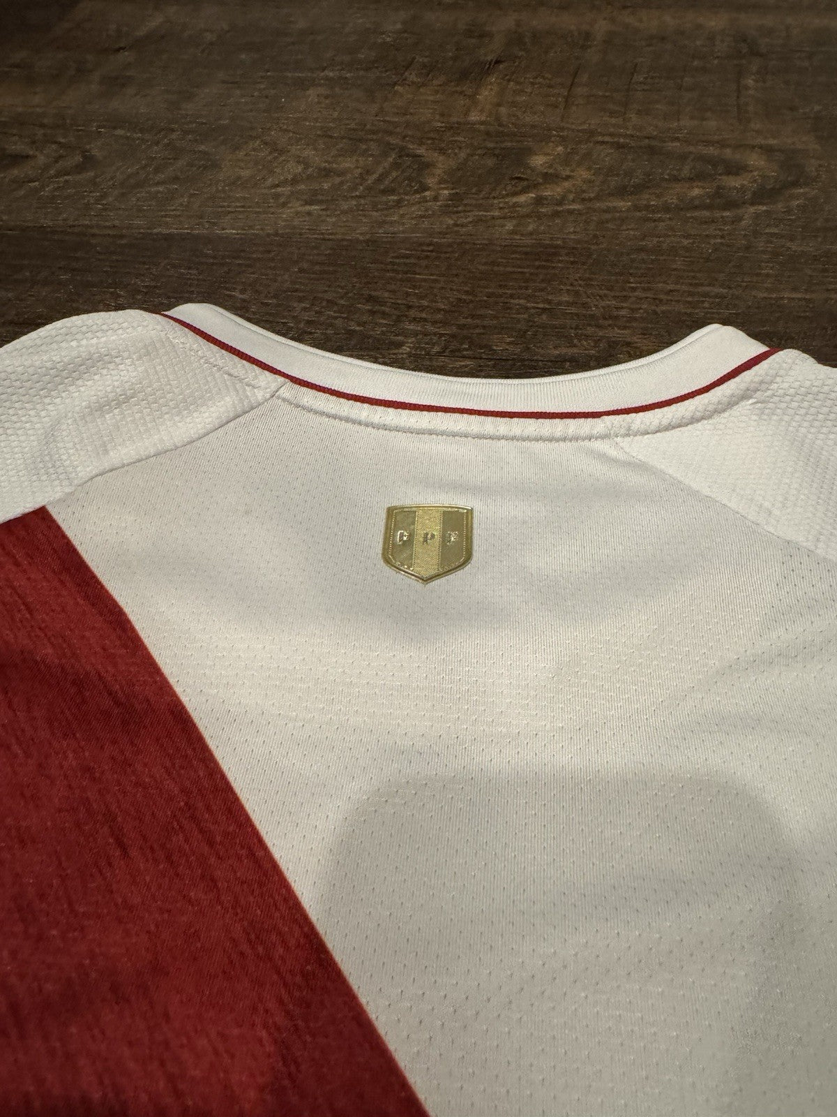 Pedro Aquino Peru FPF Jersey WC Qualifiers 2022 Player Match issued  Utileria