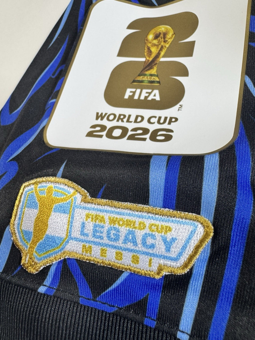 Argentina 2026 World Cup Lionel Messi Away Match Detail V England WC Patches NWT