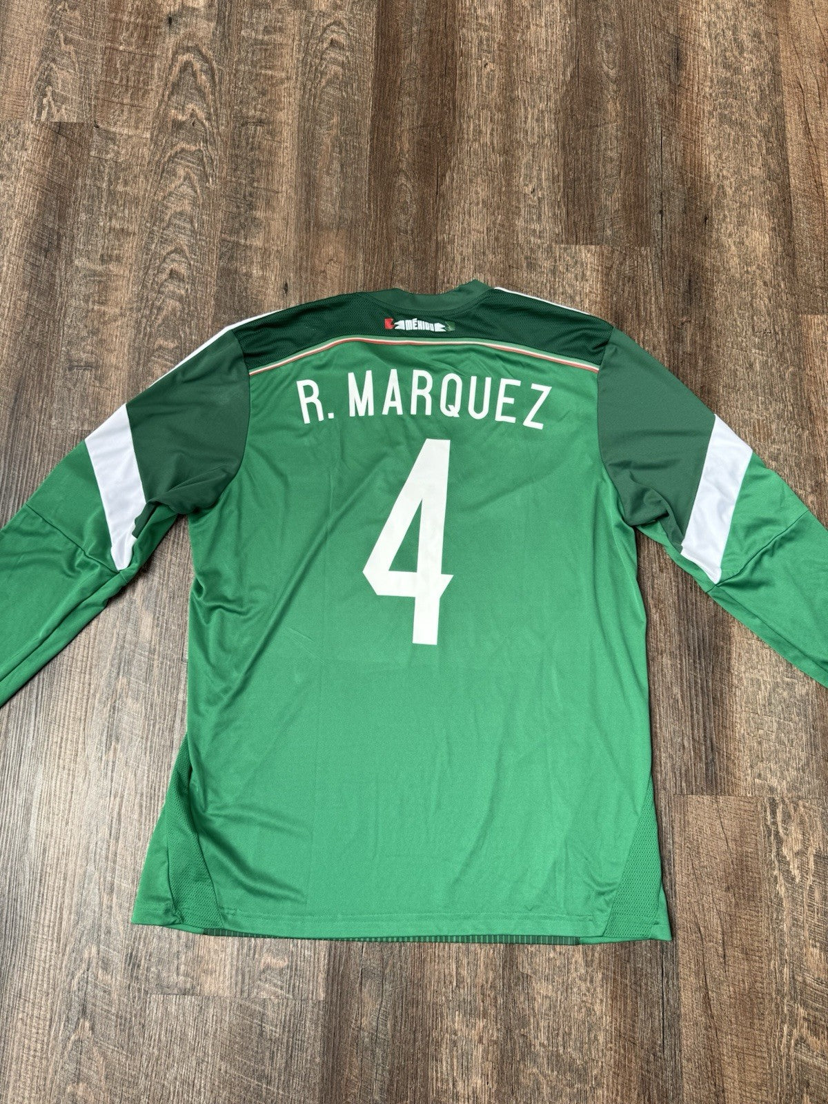 Rafa Marquez Mexico 2013-14 Long Sleeve Jersey Sz L | World Cup Qualifiers 2013 