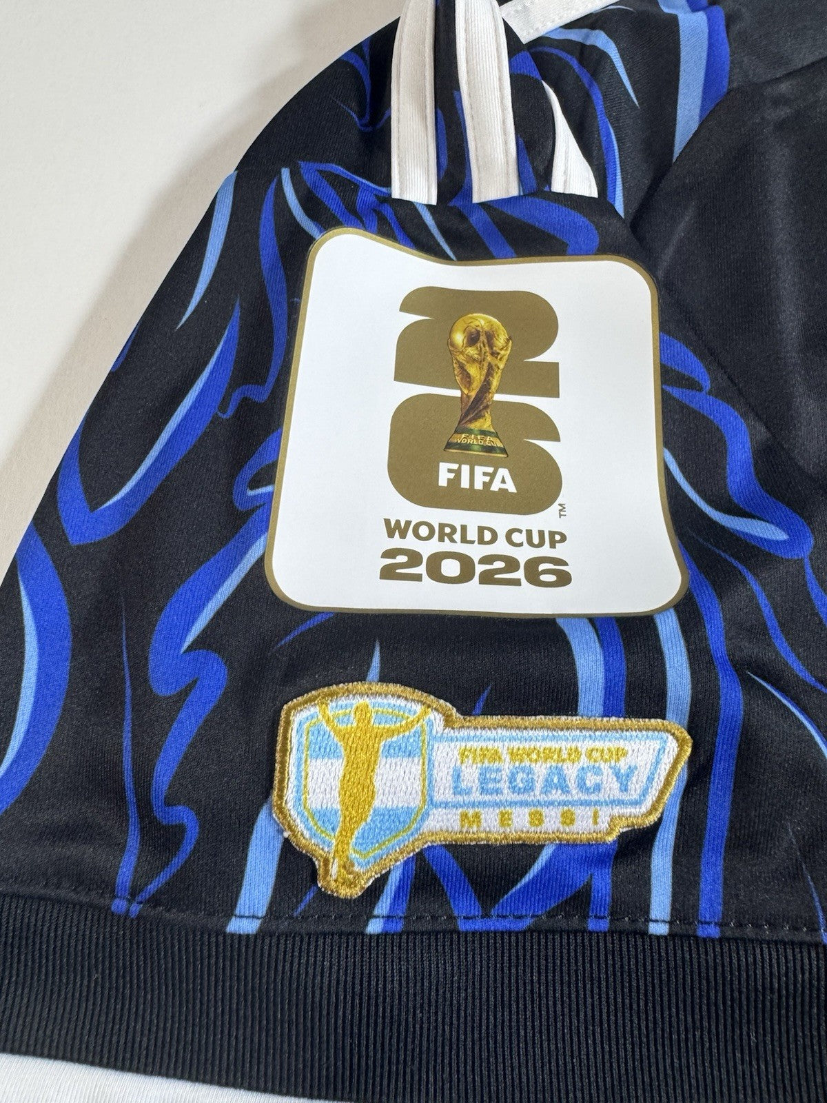 Argentina 2026 World Cup Lionel Messi Away Match Detail V England WC Patches NWT
