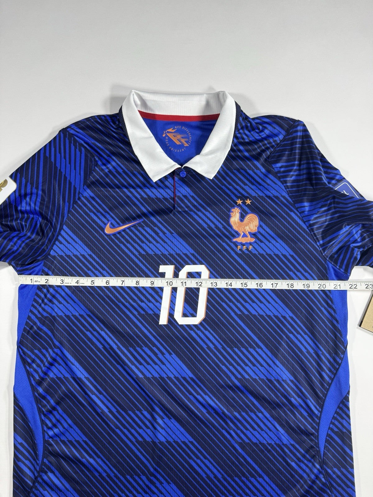 France 2026 World Cup Kylian Mbappe Fan Version WC Patches Shirt Jersey Size L