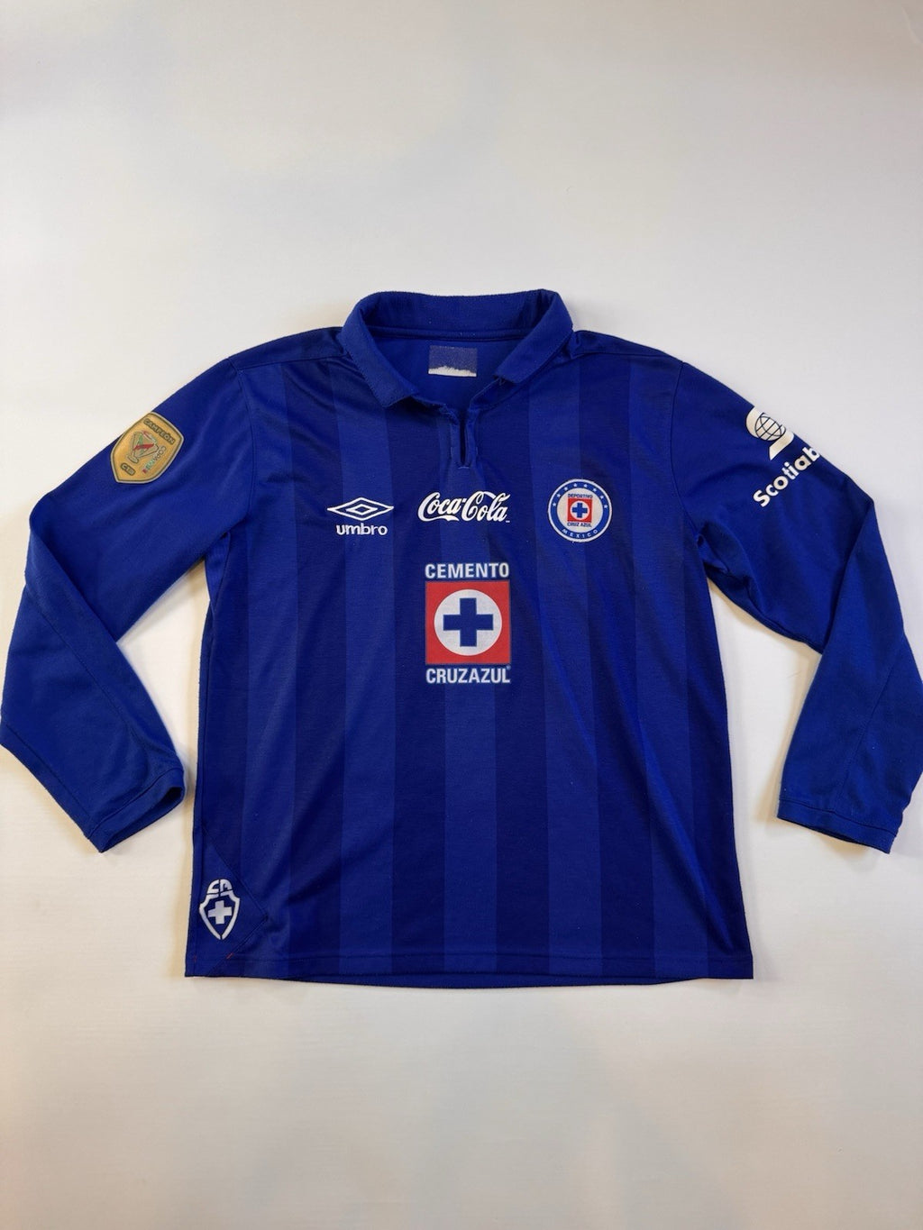 Cruz Azul 2013 2014 Chaco Gimenez Longsleeve Jersey Size M 