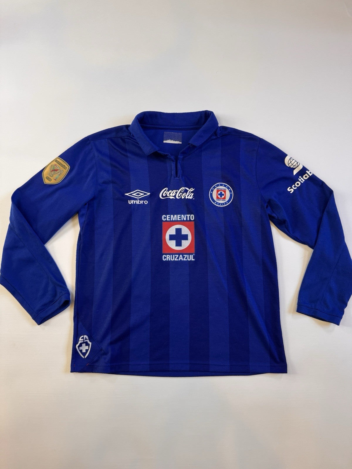 Cruz Azul 2013 2014 Chaco Gimenez Longsleeve Jersey Size M 