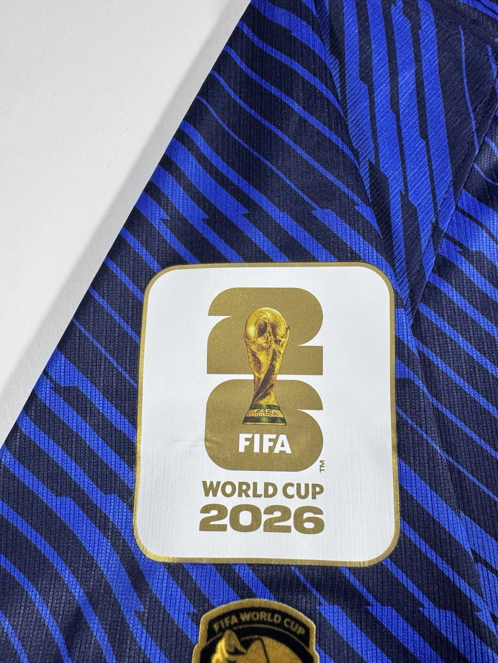 France 2026 World Cup Kylian Mbappe Fan Version WC Patches Shirt Jersey Size L