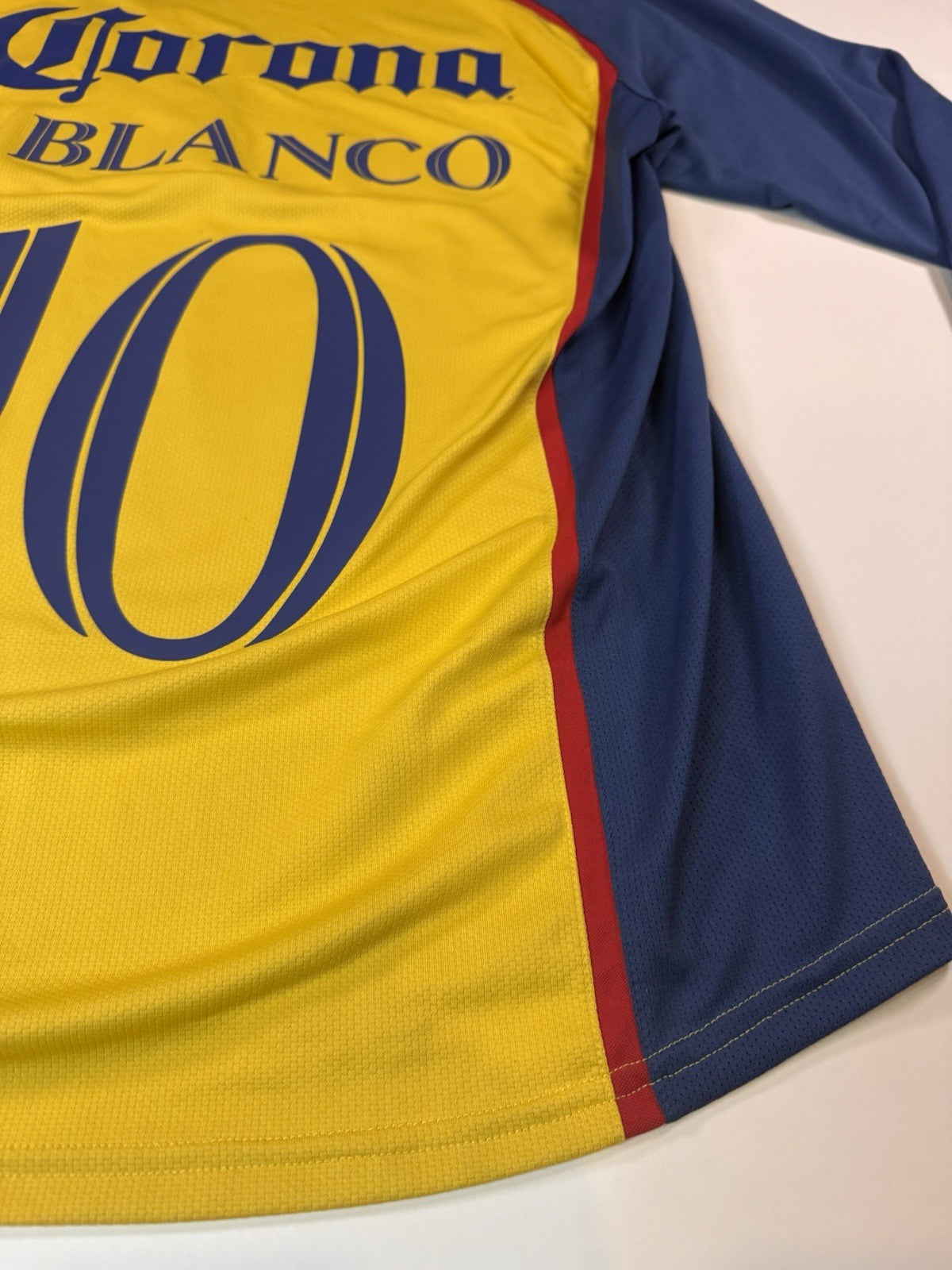 Club America 2007 2008 Cuauhtemoc Blanco Long Sleeve Home Shirt Jersey Sz L