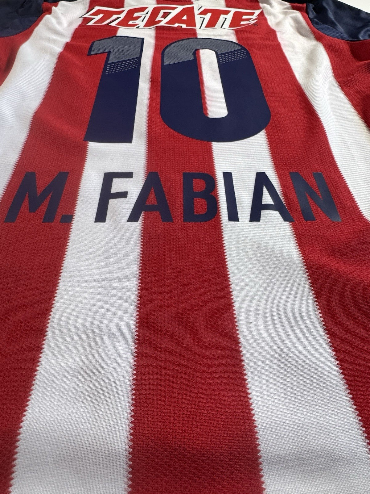 Chivas 2013 2014 Marco Fabian Long Sleeve Home Football Shirt Jersey Size M