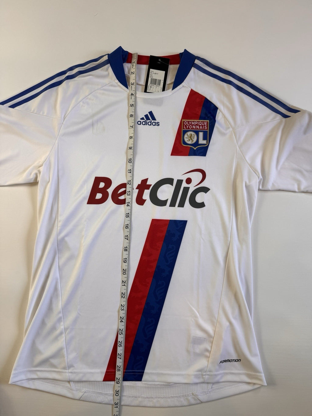 Olympique Lyon 2010 2011 Home Jersey Adidas FORMOTION Player Issue Size L NWT