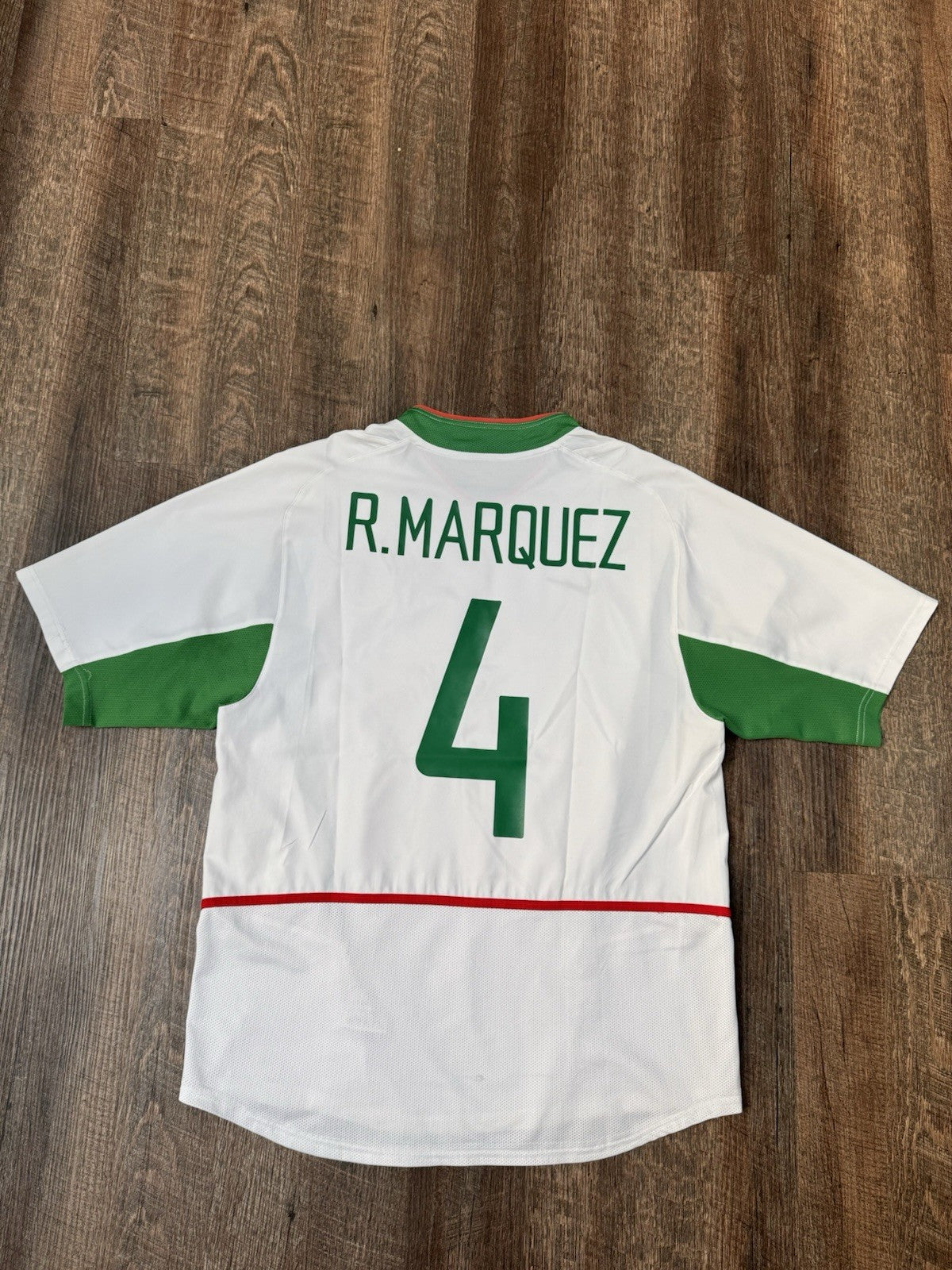 Rafa Marquez Mexico 2003 Vintage Soccer Jersey M/L Away Shirt