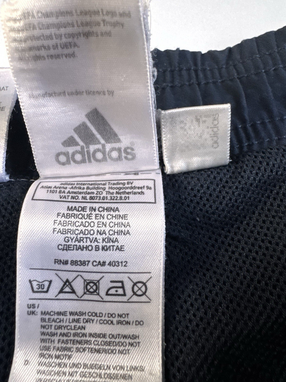 Real Madrid 2011 2012 Champions League Tracksuit Jacket and Pants Size M/L