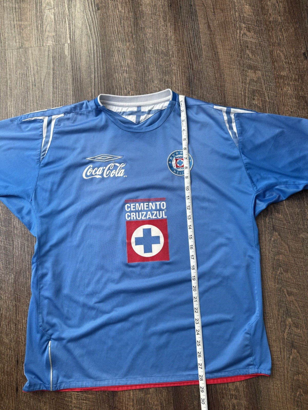 Cruz Azul 2004 2005 Home Soccer Jersey Chelito Cesar Delgado Size XL