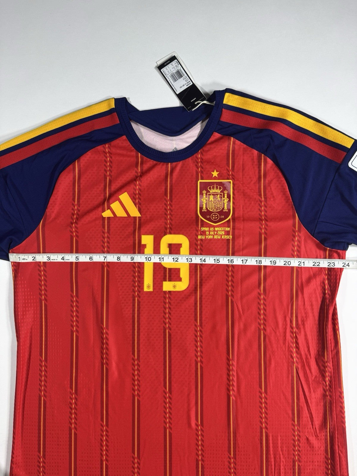 Spain 2026 World Cup Final Lamine Yamal Authentic Football Shirt Jersey Size XL 