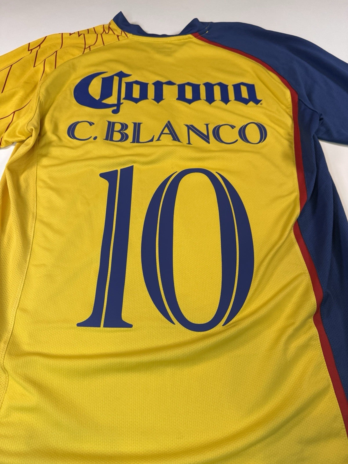 Club America 2007 2008 Cuauhtemoc Blanco Long Sleeve Home Shirt Jersey Sz L