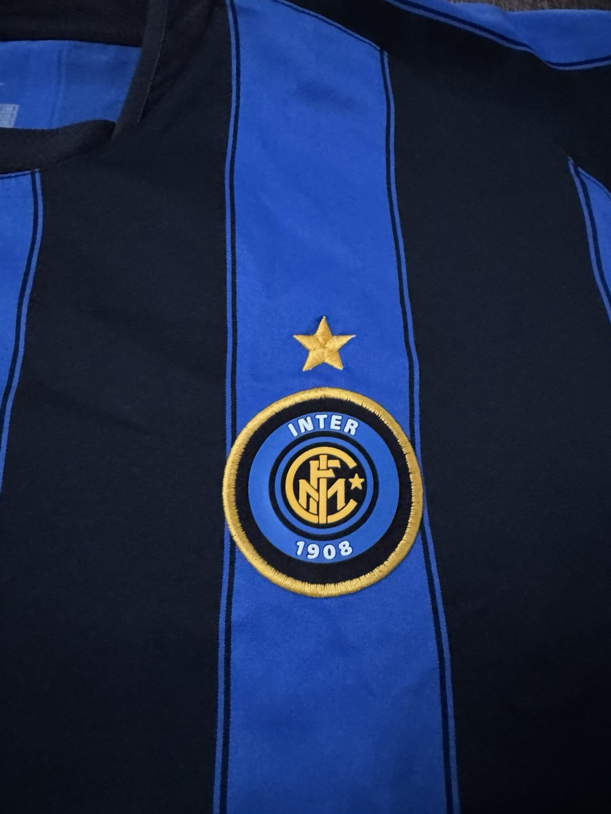 Inter Milan Adriano 2003/04 Home Jersey Size XL UCL Champions League 