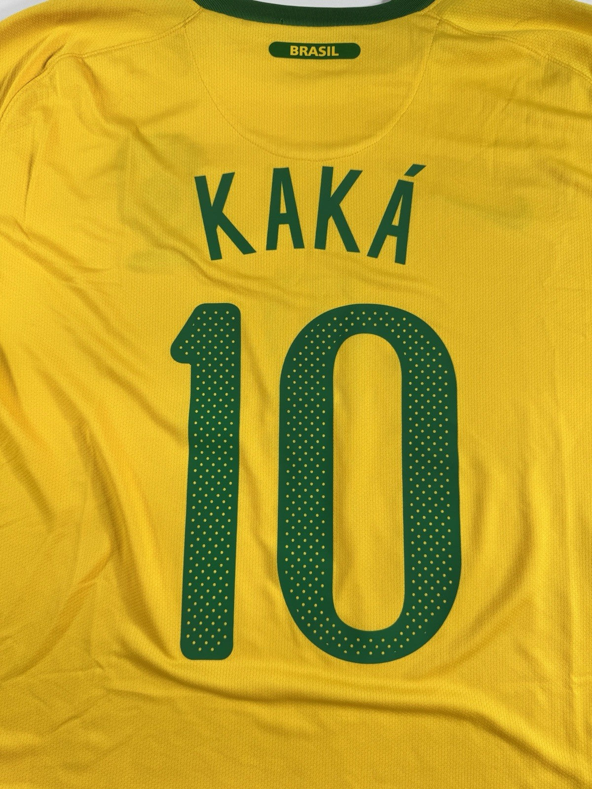 Brazil 2010 World Cup Ricardo Kaka Home Football Jersey Size XL | Read Descripti