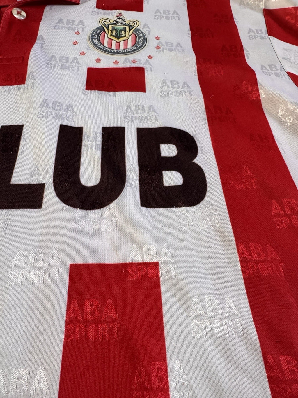 Vintage 1996-1997 ABA Sport Chivas De Guadalajara Soccer Futbol Jersey Mexlub 