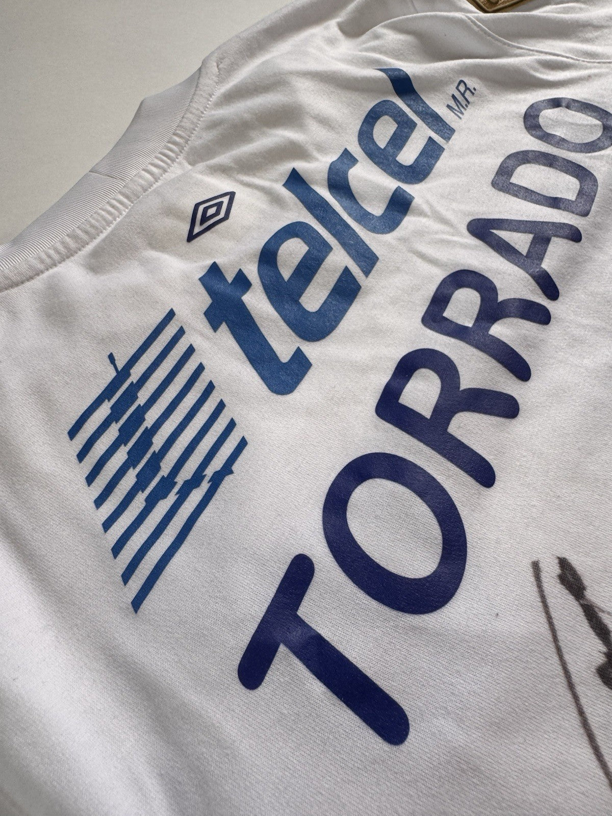 Cruz Azul 2013/14 Gerardo Torrado Away Signed UTILERIA  Jersey Sz M | NO COA