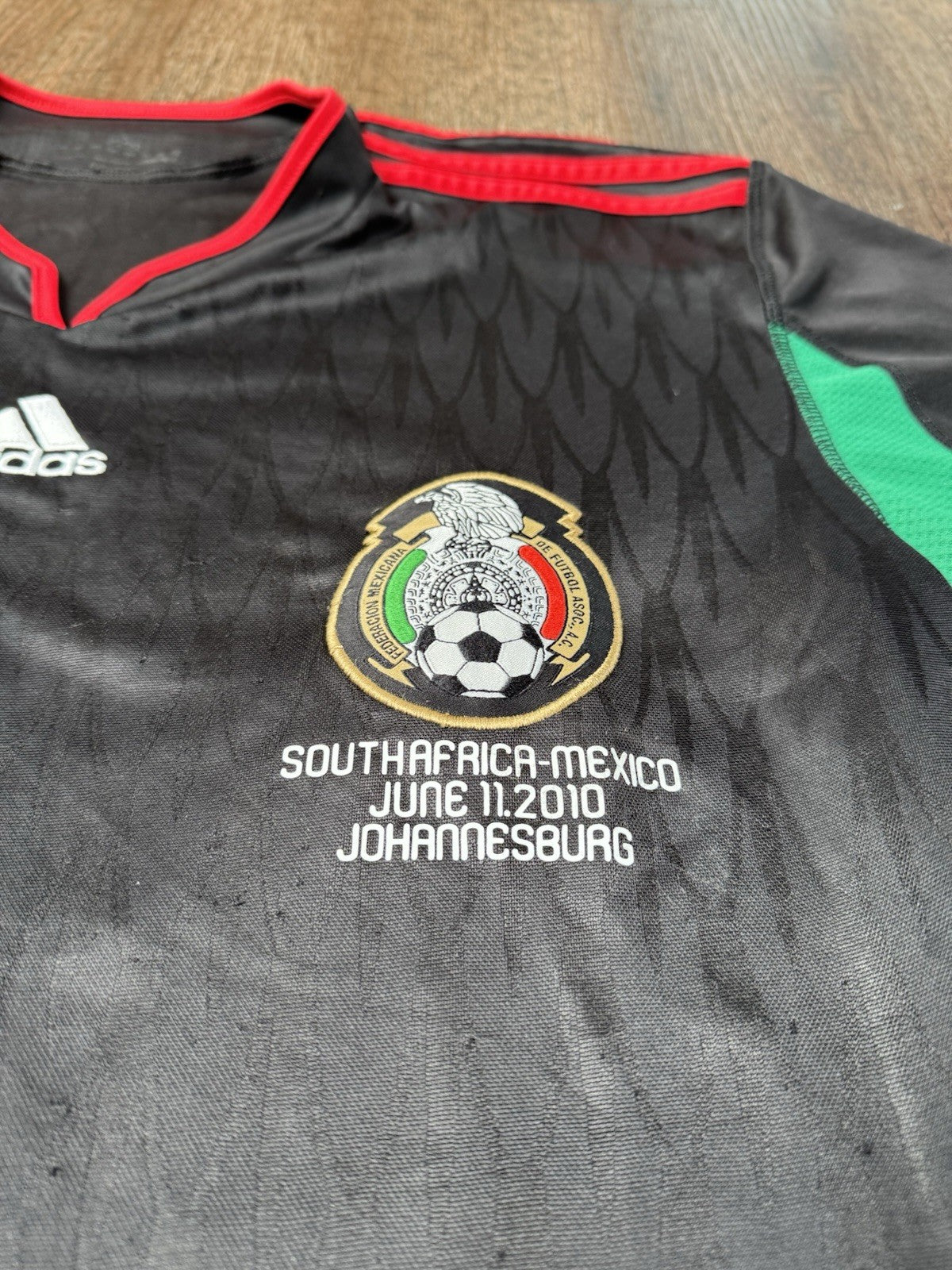 Cuauhtemoc Blanco Mexico 2010 Away Jersey Sz L | World Cup South Africa 2010