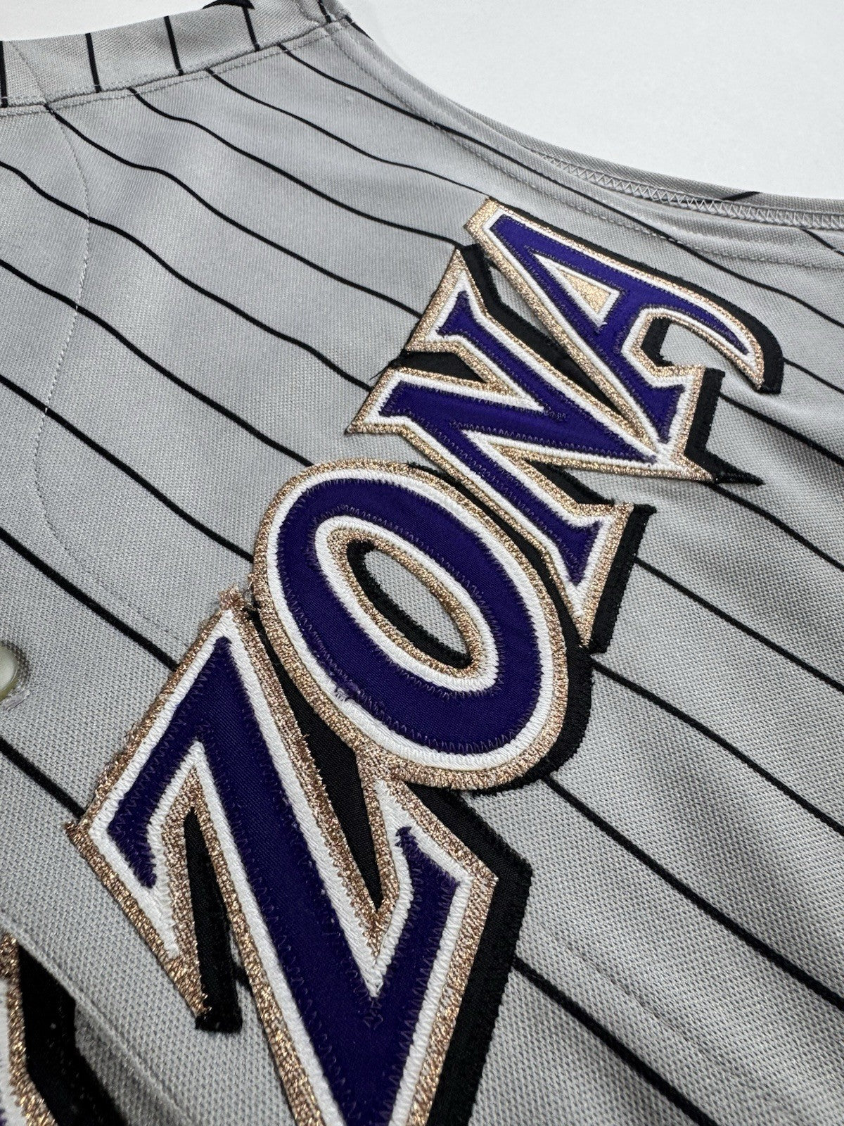 Majestic Authentic Arizona Diamondbacks MLB Authentic Jersey Size 48 Gray Navy 