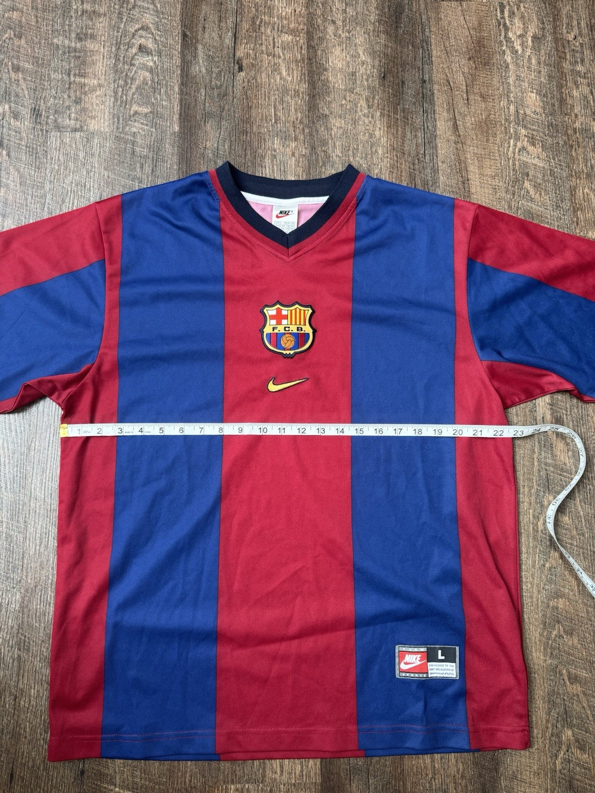 Vintage FC Barcelona Jersey Nike 2000 - 2001 Home Shirt L Barça Classic Kit