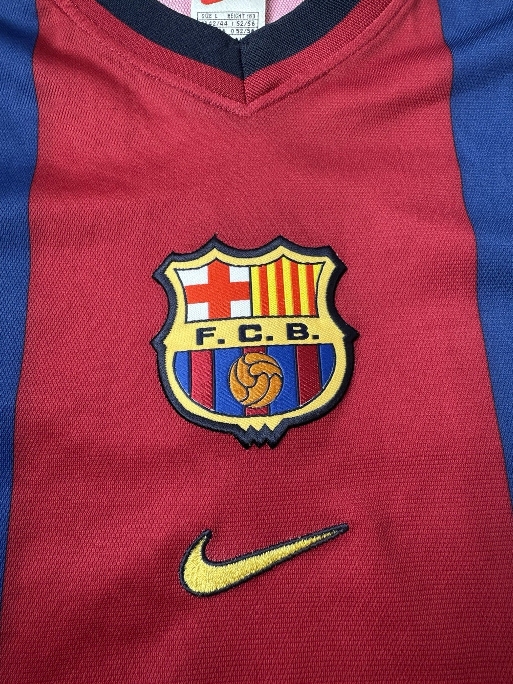 Vintage FC Barcelona Jersey Nike 2000 - 2001 Home Shirt L Barça Classic Kit