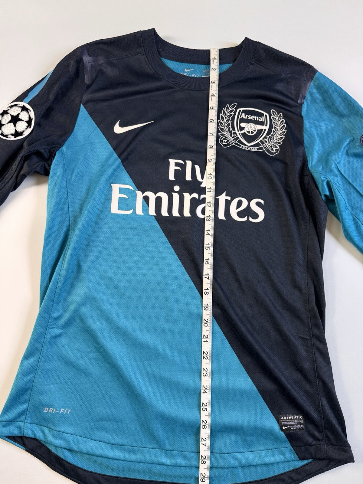 Robin van Persie Arsenal 2011–12 Player Issue Long Sleeve Jersey Size L NWT UCL 
