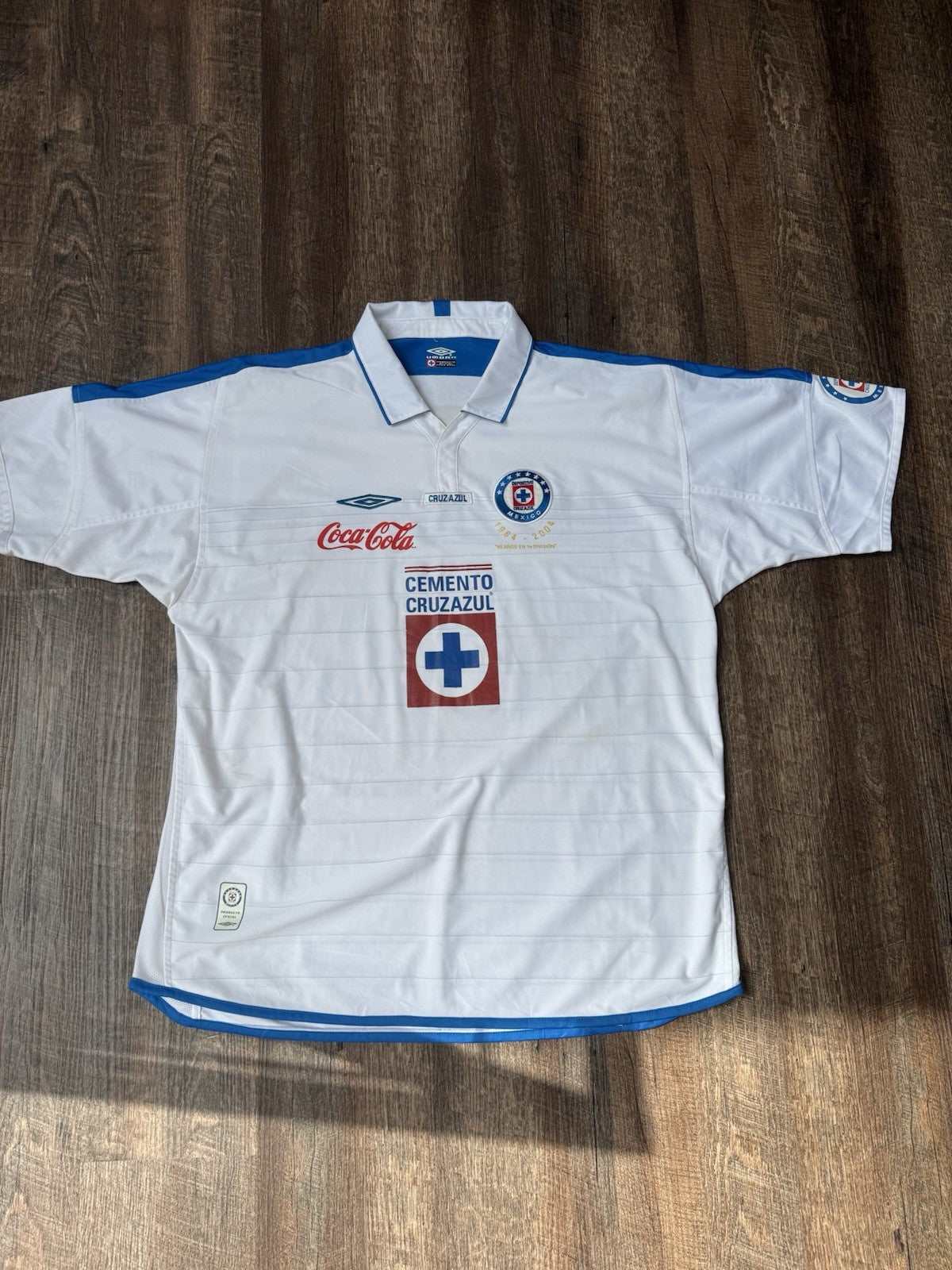 Chelito Delgado Cruz Azul 2003-04 Away Jersey 2XL | Umbro Liga MX Vintage