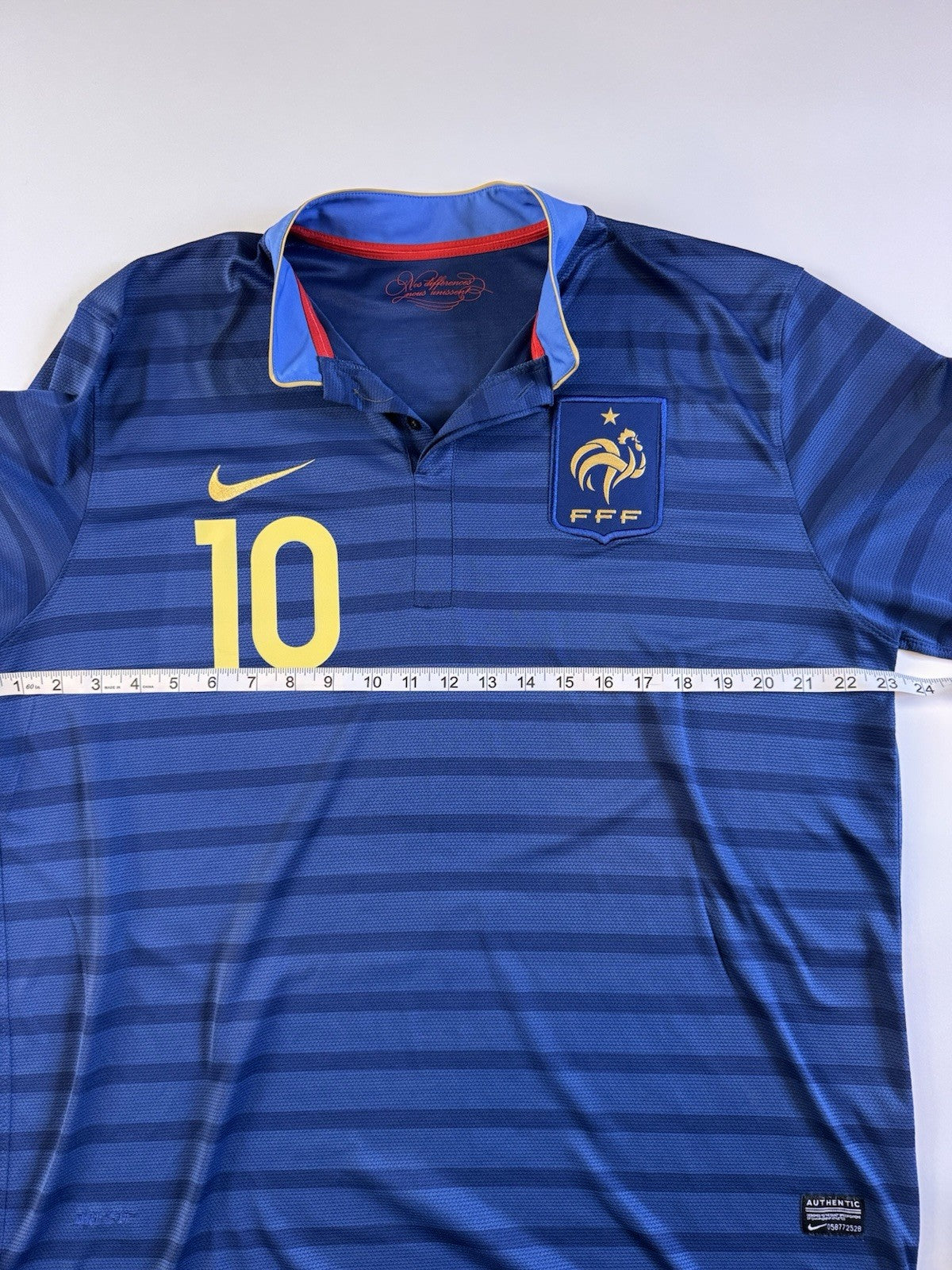 France Euro 2012 Karim Benzema Home Football Shirt Jersey Size XL