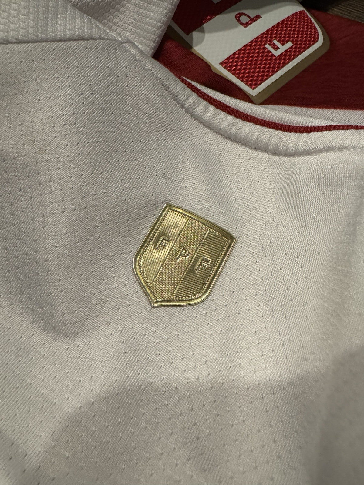 Pedro Aquino Peru FPF Jersey WC Qualifiers 2022 Player Match issued  Utileria