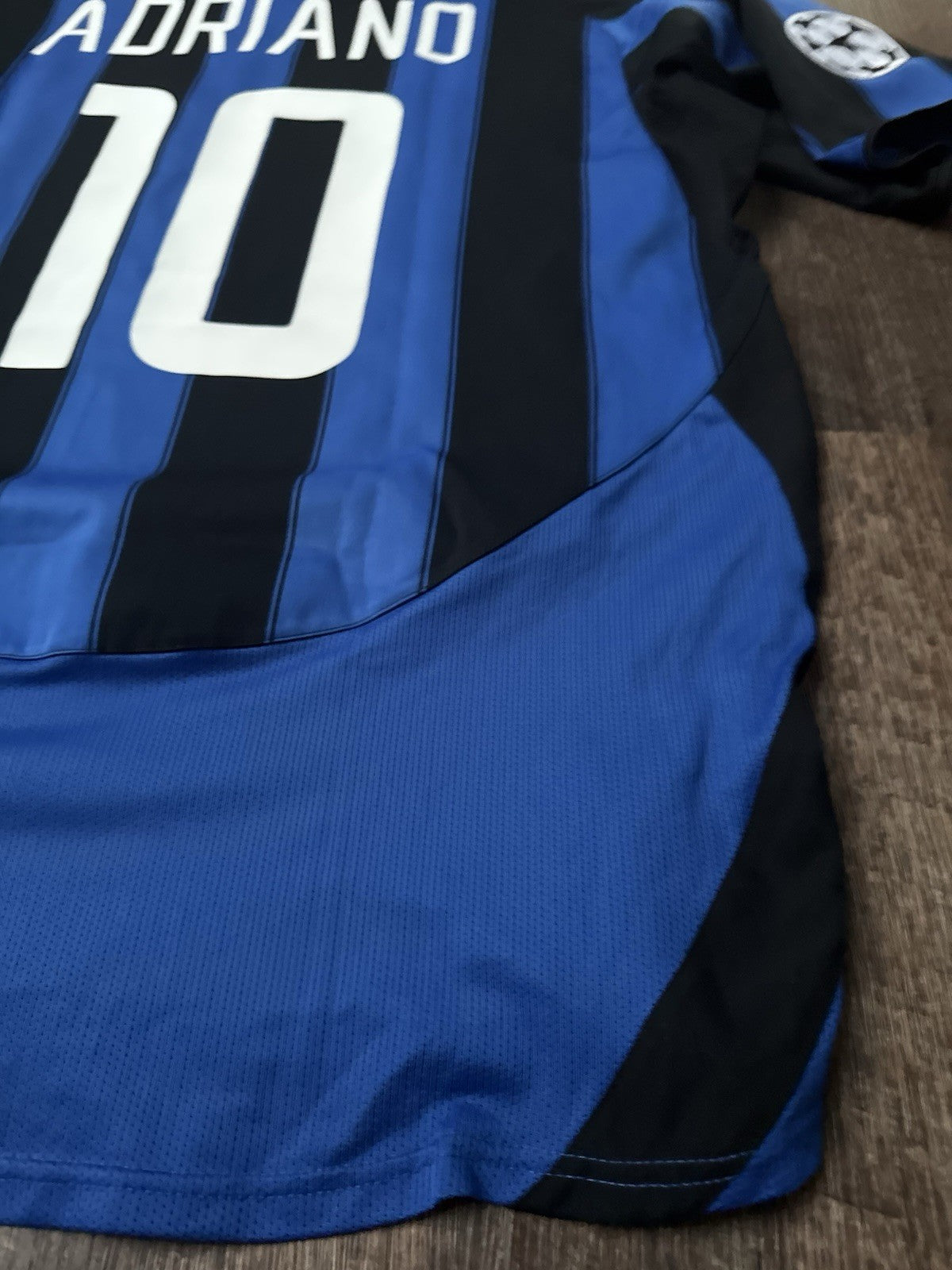 Inter Milan Adriano 2003/04 Home Jersey Size XL UCL Champions League 