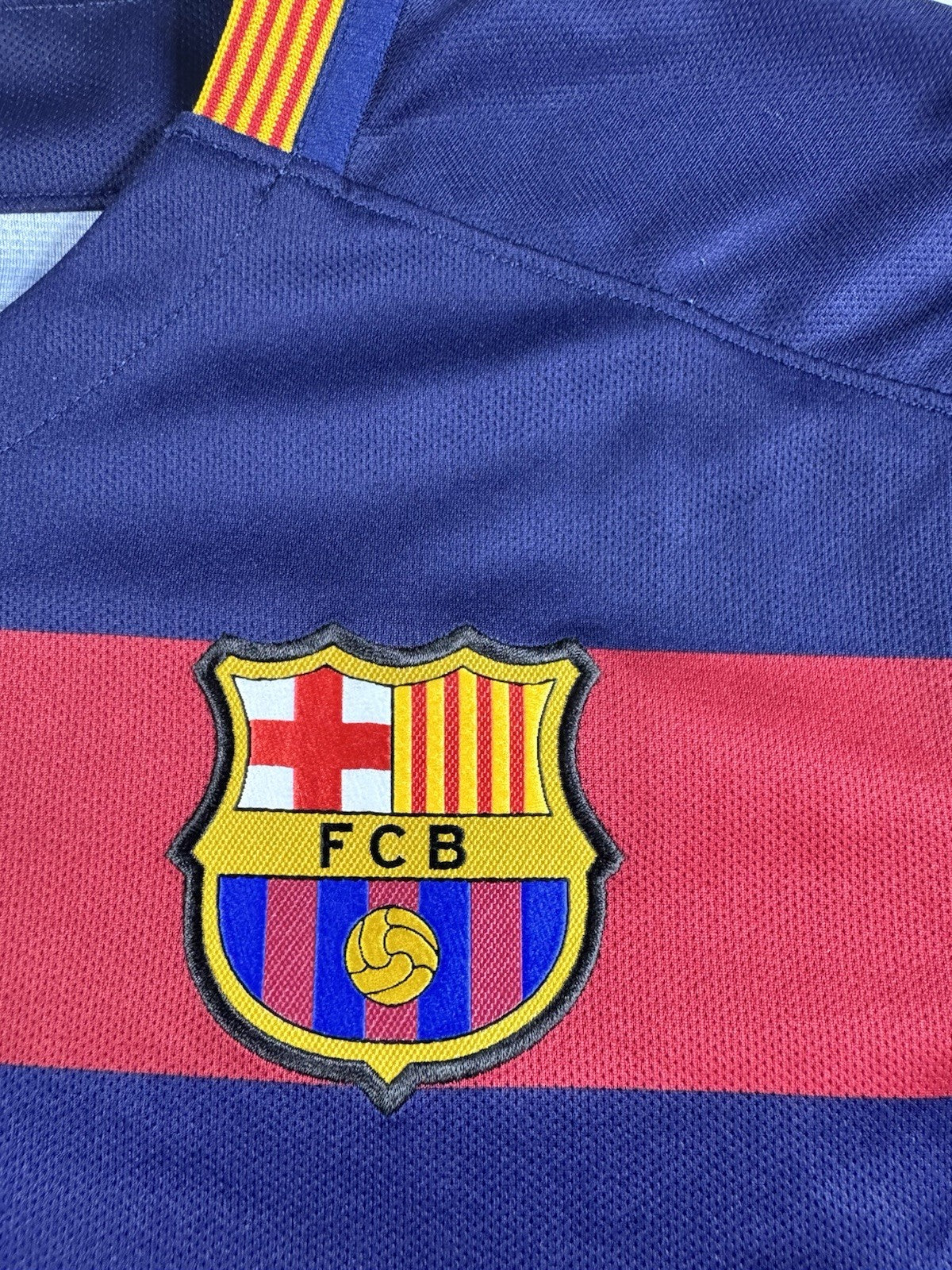 Barcelona 2015 2016 Lionel Messi Home Football Shirt Jersey Size M