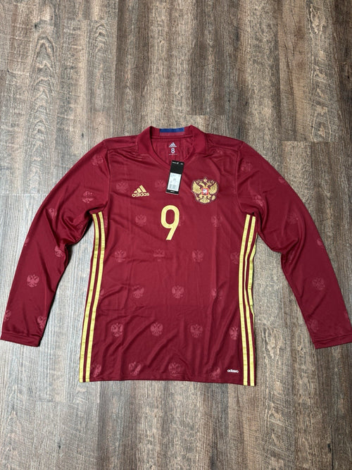 Aleksandr Kokorin Russia 2016 Player Issue Adizero Long Sleeve Jersey Sz 8 NWT