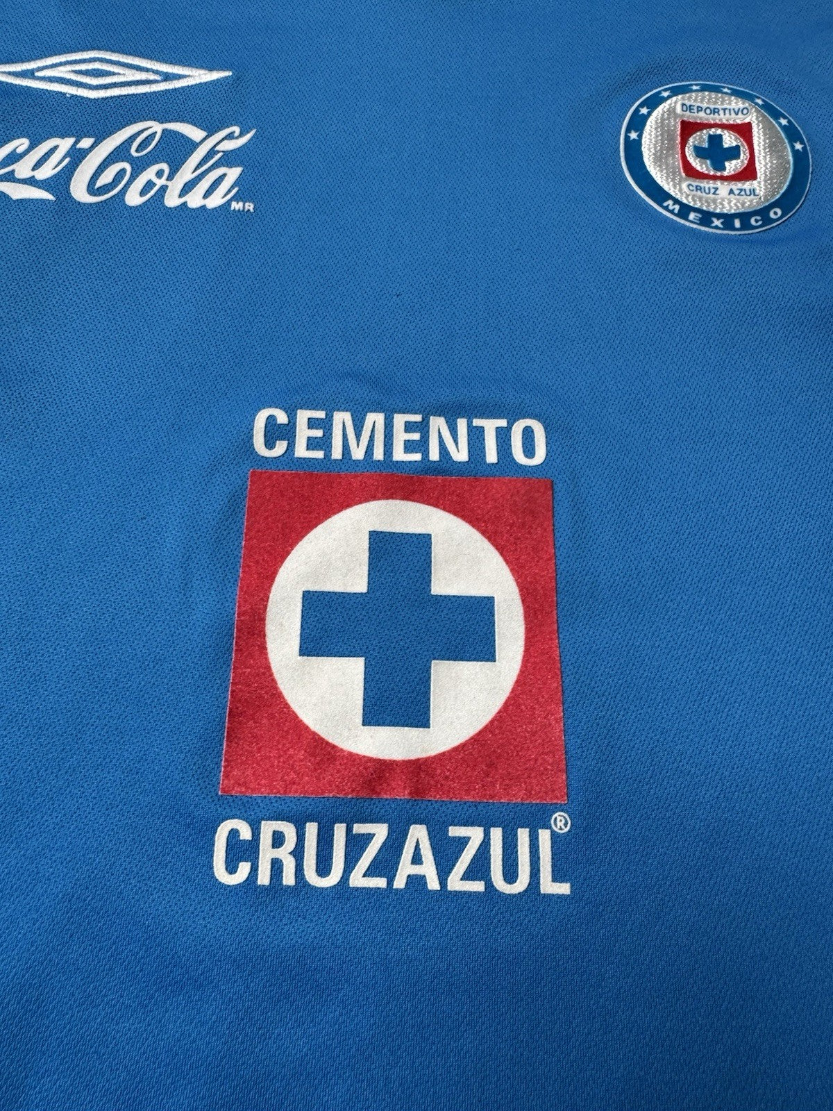 Chelito Delgado Cruz Azul 2007 Jersey XL Umbro Home Rare Liga MX Vintage Mexico