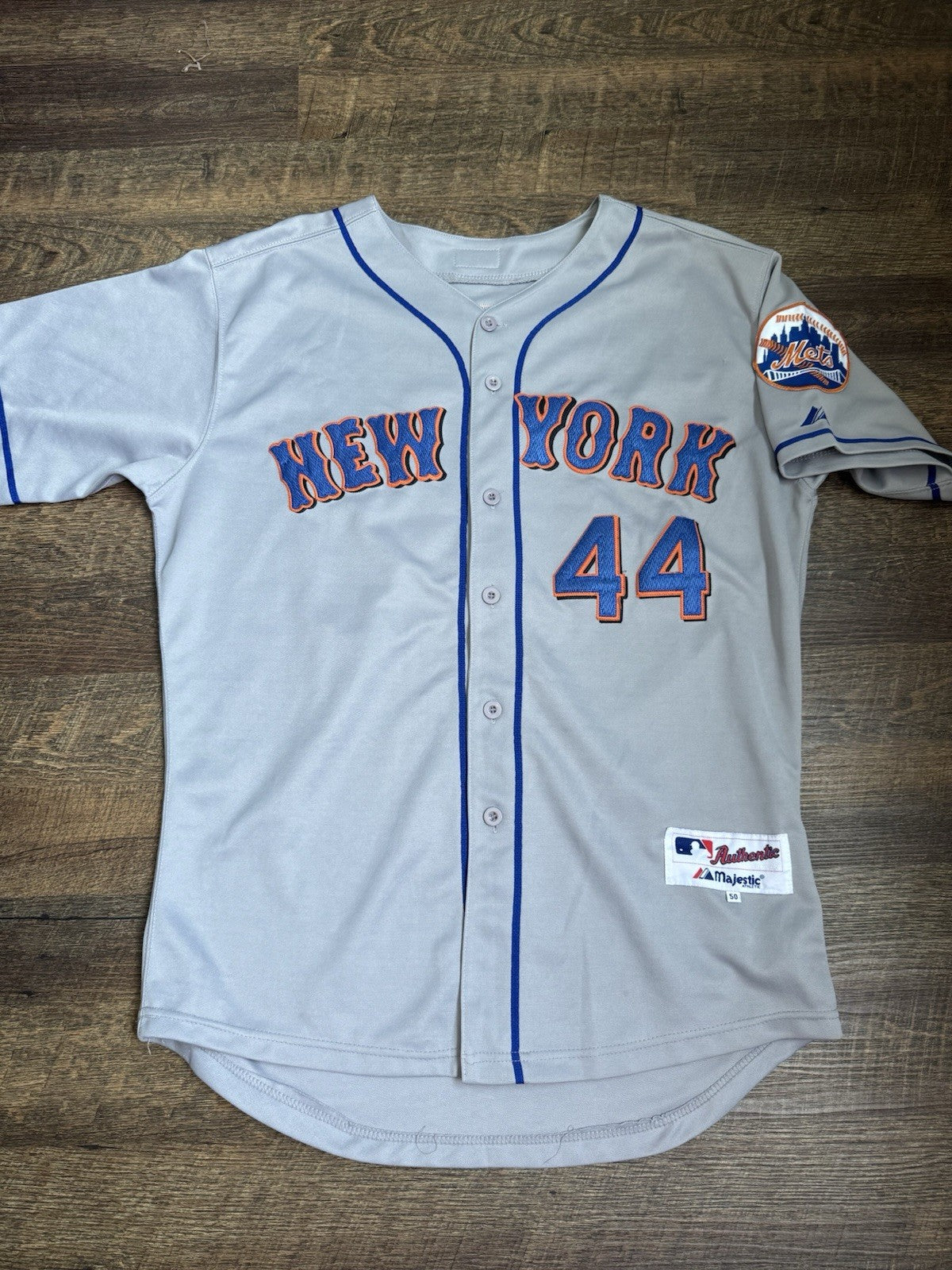 Jason Bay New York Mets MLB #44 Jersey Size 50 Majestic