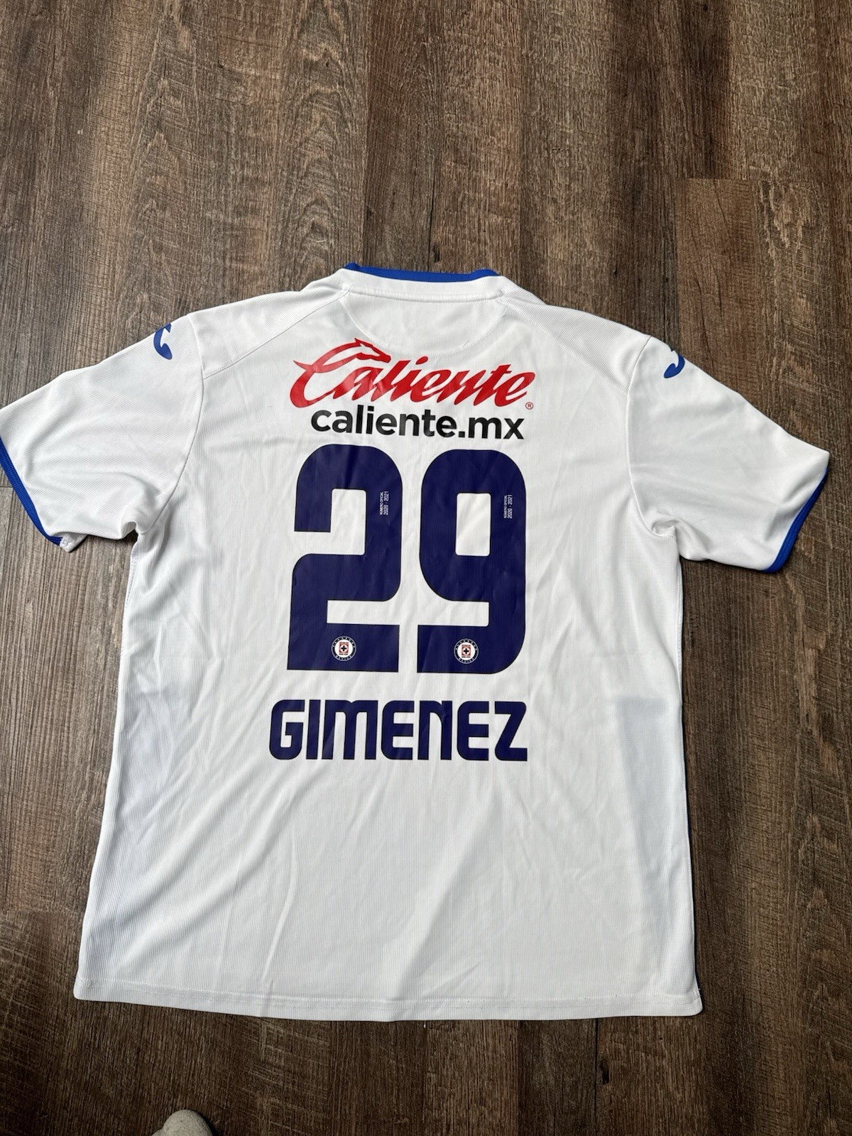 Santiago Gimenez Cruz Azul 2019 2020 Away Football  Jersey Size 2XL | Chaquito