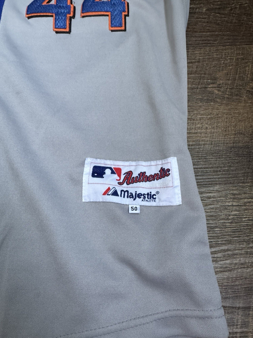 Jason Bay New York Mets MLB #44 Jersey Size 50 Majestic