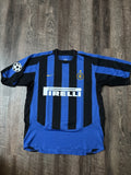 Inter Milan Adriano 2003/04 Home Jersey Size XL UCL Champions League 
